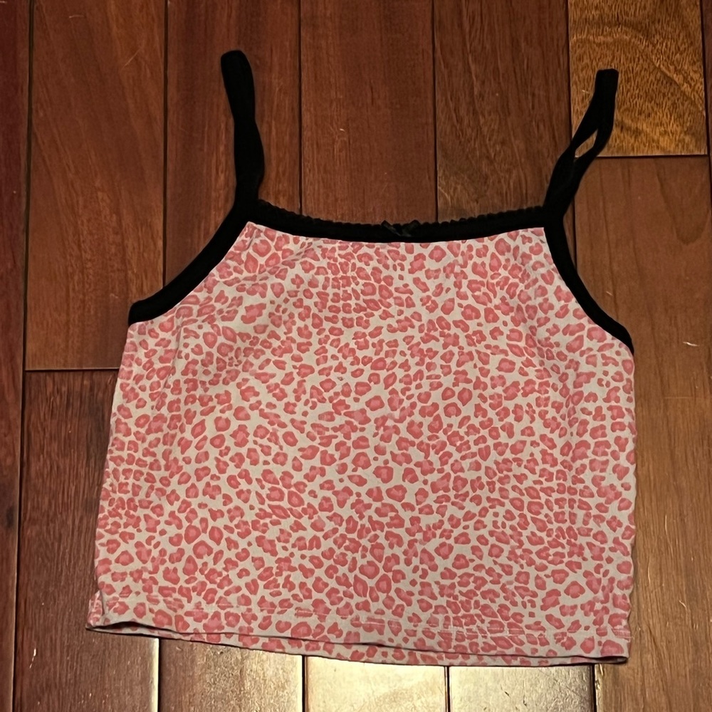 Pink Cheetah Brandy Melville Top